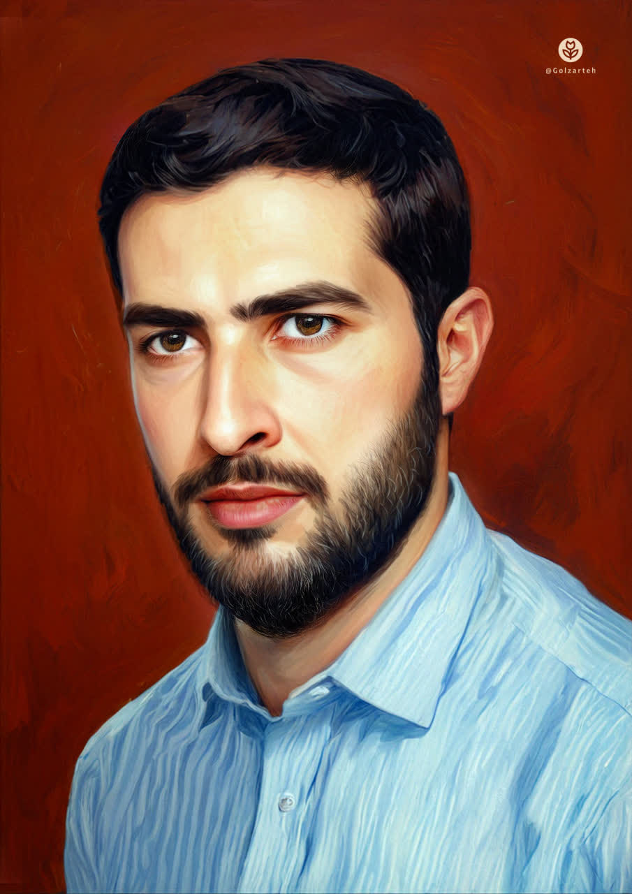 تصویرسازی چهره شهید حمیدرضا مدنی قمصری